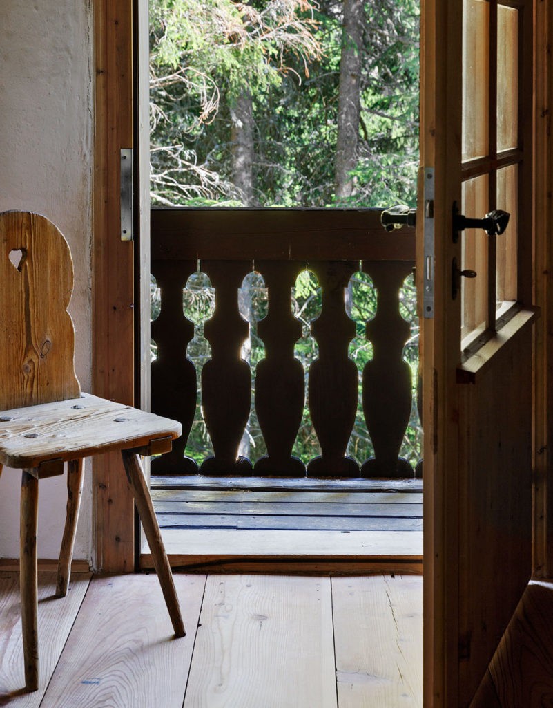 Ferienhaus mit Blick in den Wald